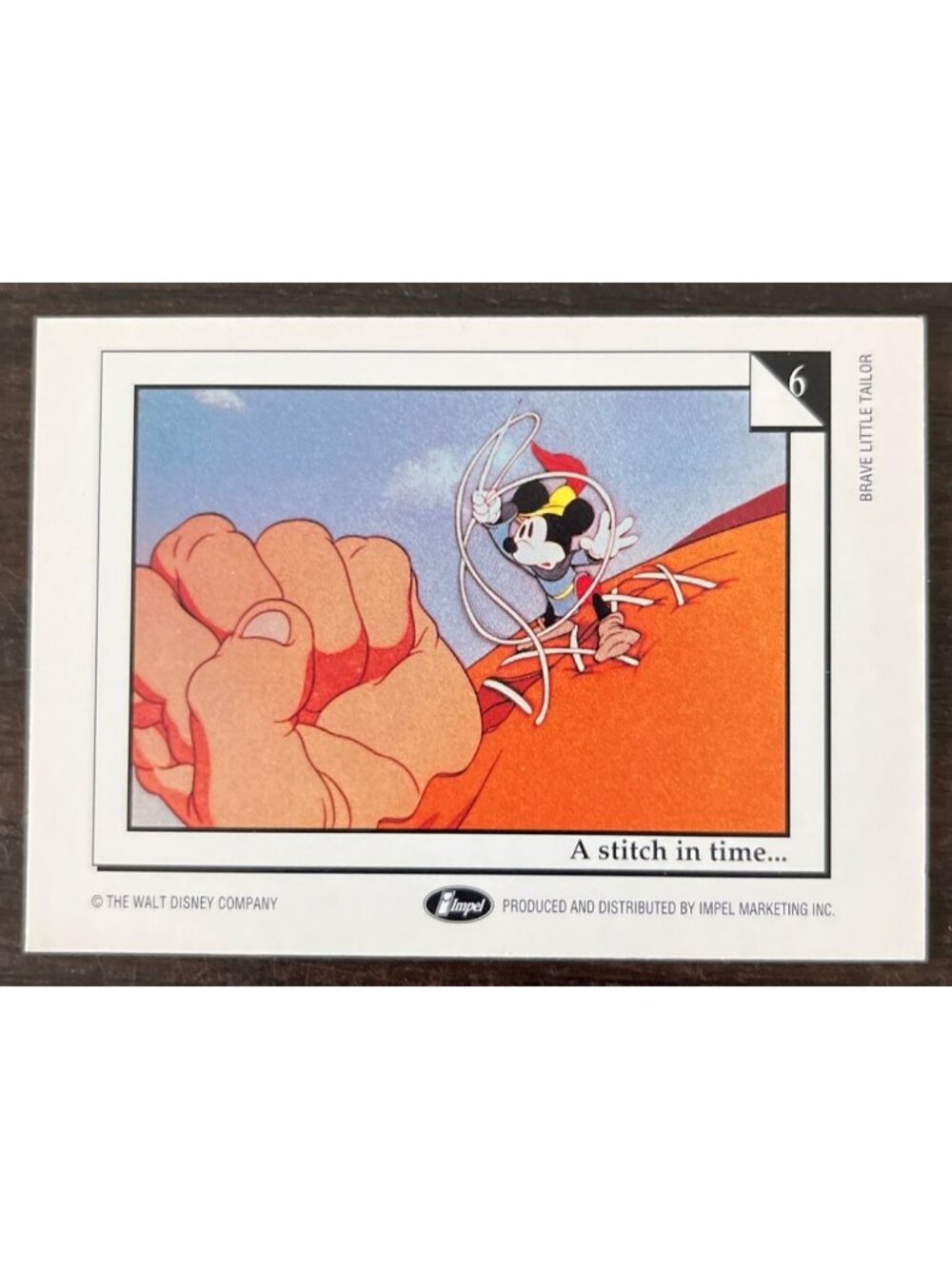 10 For $5 1991 Impel Walt Disney Trading Cards #6 A Stitch In Time . . .